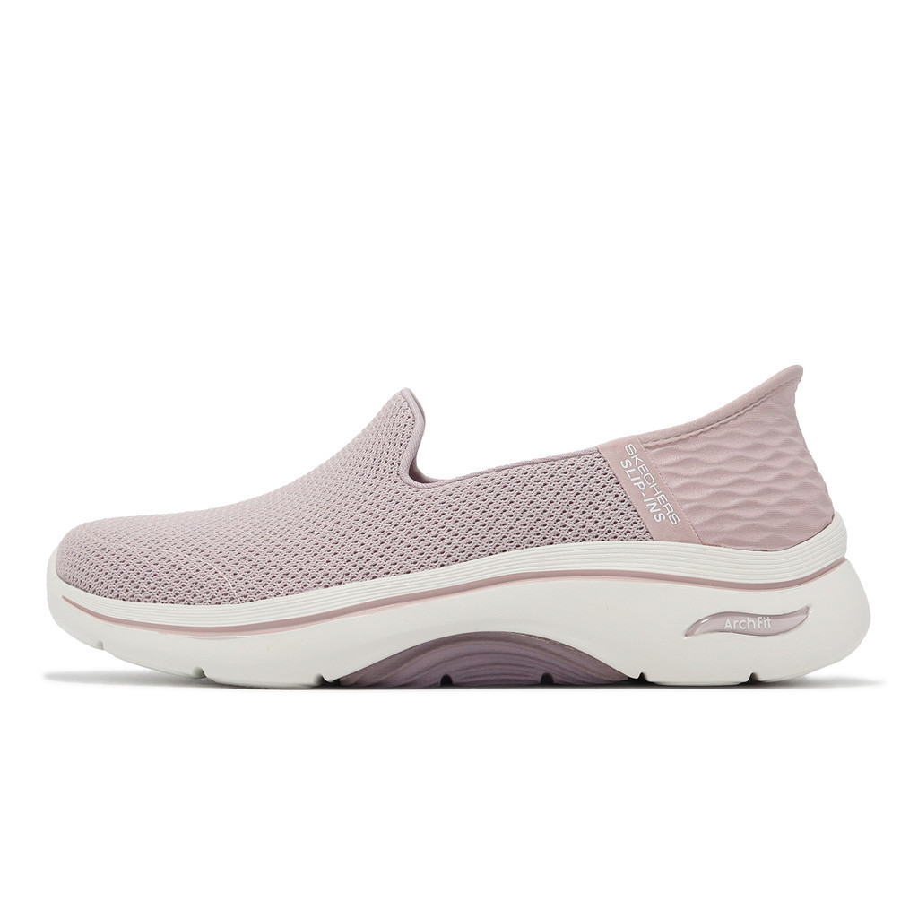 Skechers Go Walk Arch Fit 2.0 Slip-Ins 寬楦 淡紫色 女鞋 125315WMVE