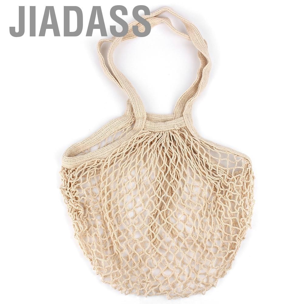 Jiadass 中空購物網袋水果收納針織手提袋可重複使用雜貨網