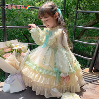 【小優兒童裝🌈】女童 秋季 宮廷風 高階 蘿莉塔公主裙 兒童 生日lolita 禮服 洋裝 加絨