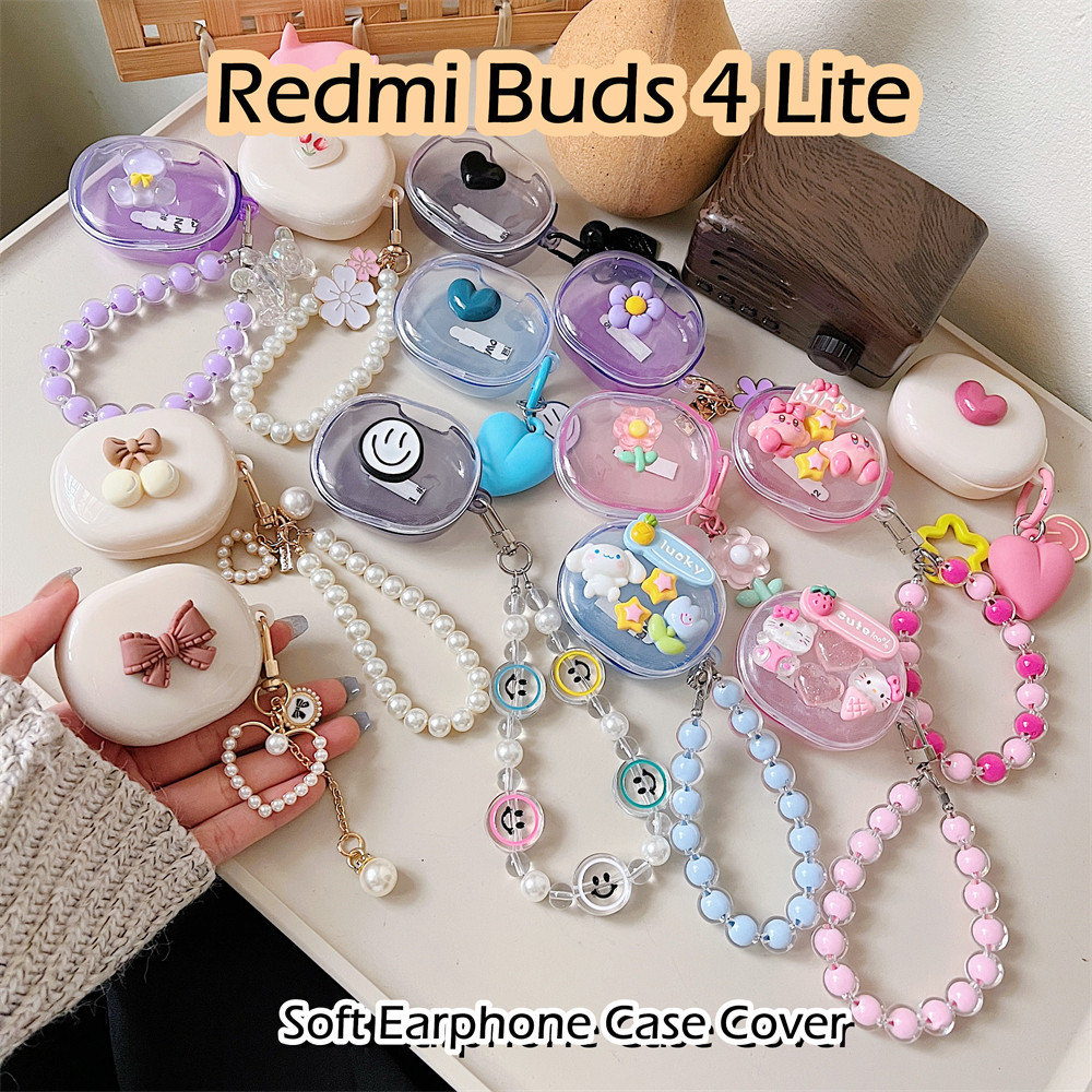 現貨! 適用於 Redmi Buds 4 Lite 保護套 DIY 可愛卡通小貓軟矽膠耳機保護套保護套