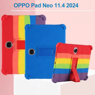 Oppo Pad Air 2 11.4 英寸矽膠平板電腦保護套 2024 多功能防摔矽膠平板電腦保護套 Oppo Pad