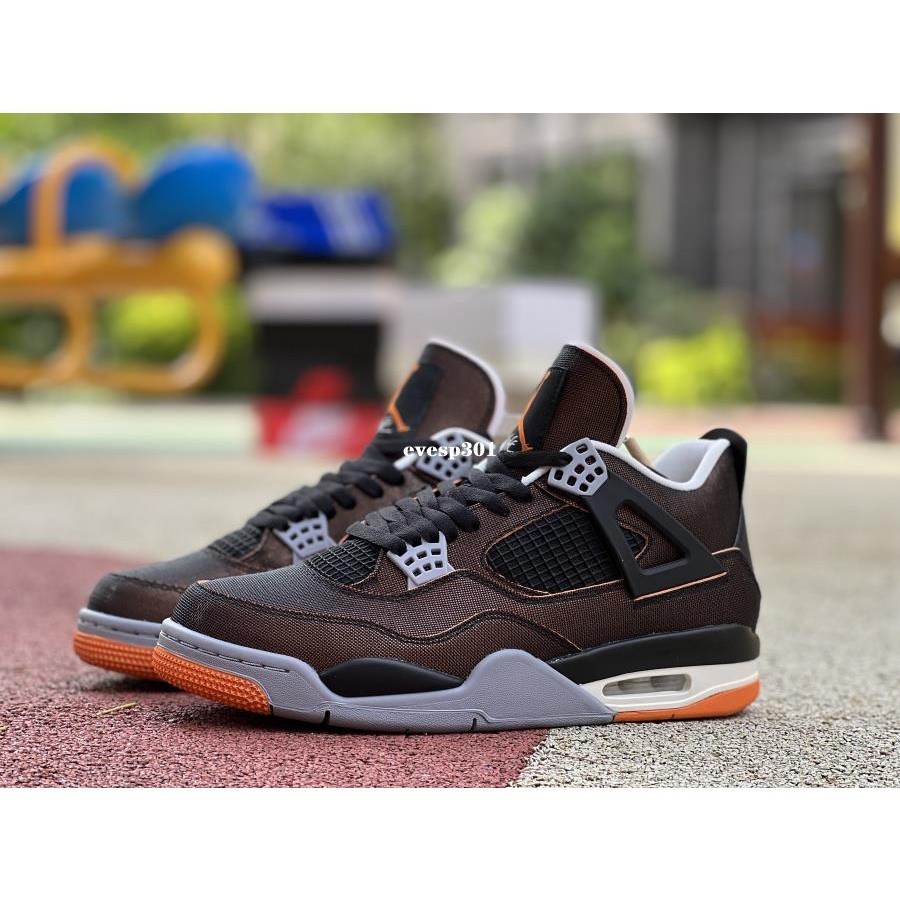 特價 Air Jordan 4 AJ4 黑橙 海星橙 金屬橙 中幫籃球鞋 CW7183-100