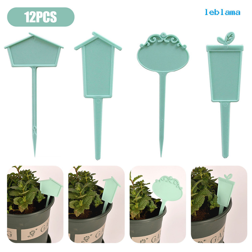 [LBA] 12個塑膠園藝標籤 植物插牌 花卉苗木指示牌