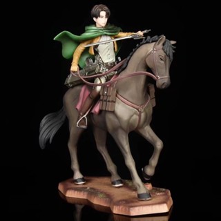進擊的巨人 利威爾-阿克曼 兵長騎馬 手辦 擺件