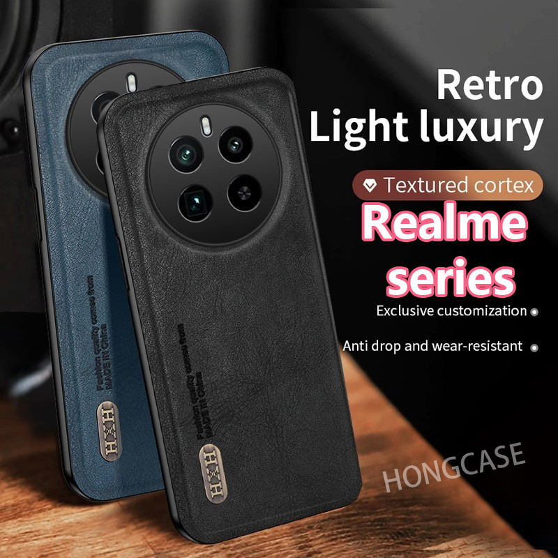 Realme 12 Pro plus 5G 12Pro 12Pro+ 12Proplus 2024 手機殼矽膠邊緣復古磨
