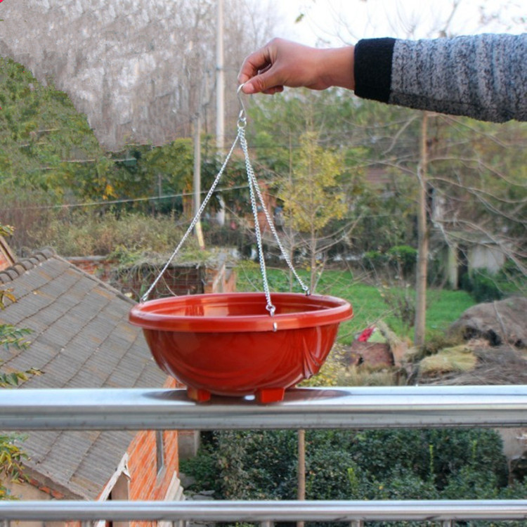 吊籃花盆塑膠 吊蘭盆懸掛壁掛式綠蘿盆多肉盆 配吊鏈