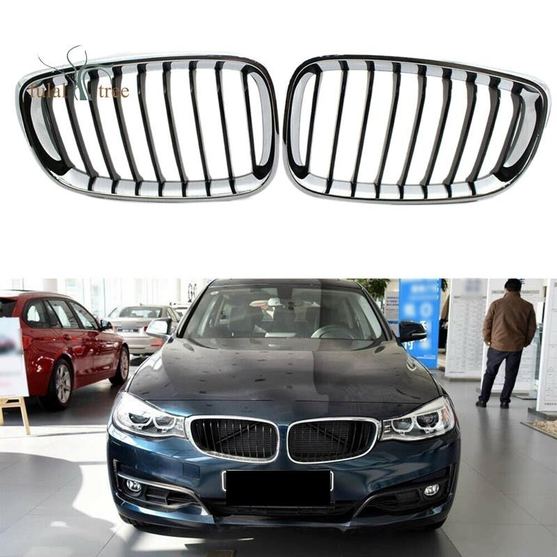 BMW 1 對汽車前腎格柵鍍鉻和黑色適用於寶馬 F34 328I 335I GT 2014-2017 511372948