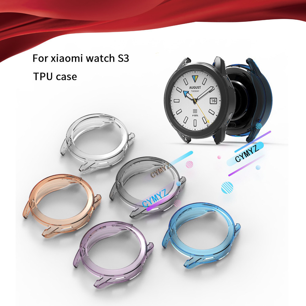 XIAOMI 小米手錶s3鋼化膜屏幕保護膜保護殼tpu保護殼小米手錶s3鋼化膜屏幕保護膜