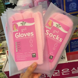 【新品熱賣ing】韓國gloves手膜腳膜凝膠手套綠色腳套SPA手部護理細腳部護理精油#3.19fx