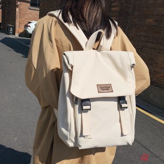 帆布書包女生大學生初中高中大容量高顏值電腦背包後背包