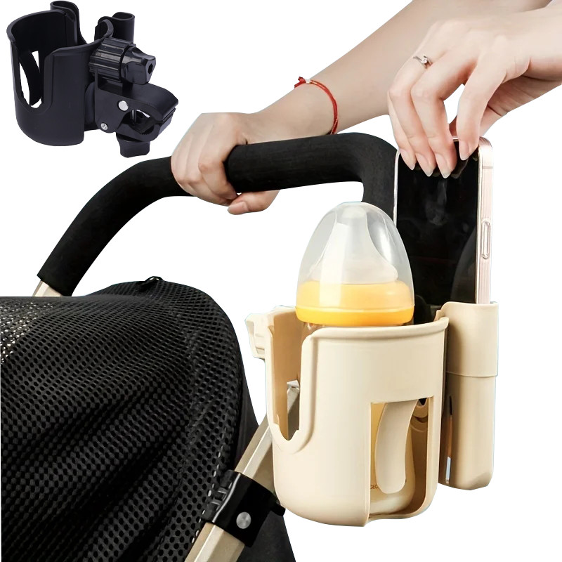 2 合 1 通用嬰兒推車水杯手機架/多功能自行車嬰兒車瓶手機和飲料架輪椅配件