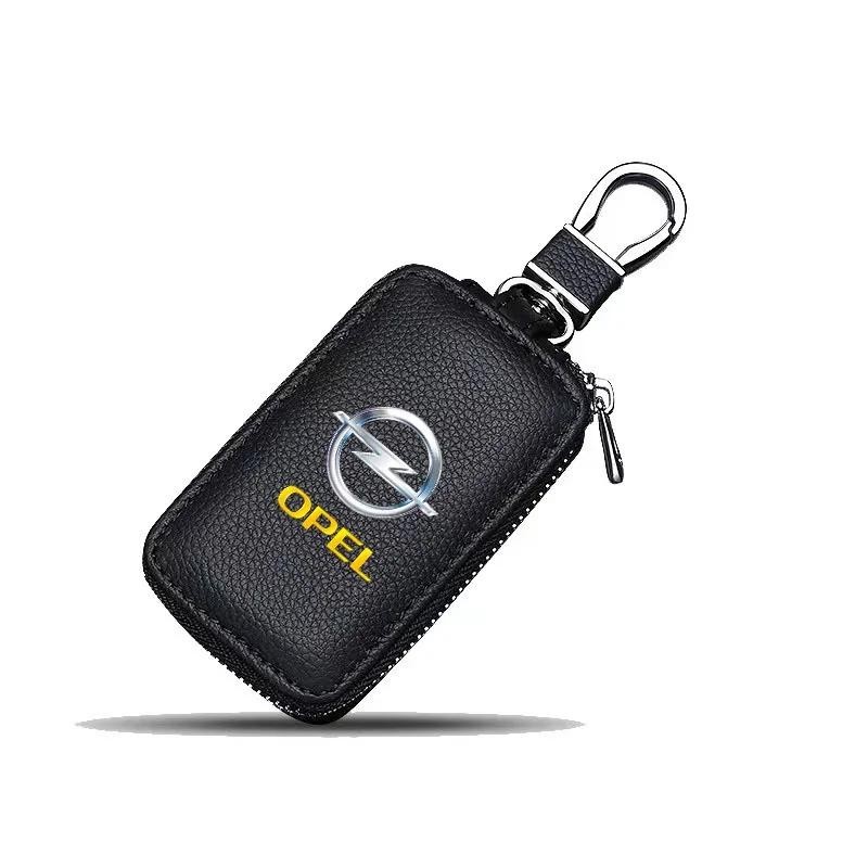歐寶 Mokka Combo Crossland X Insignia 鑰匙套保護套汽車配件皮革汽車鑰匙包鑰匙扣拉鍊鑰匙