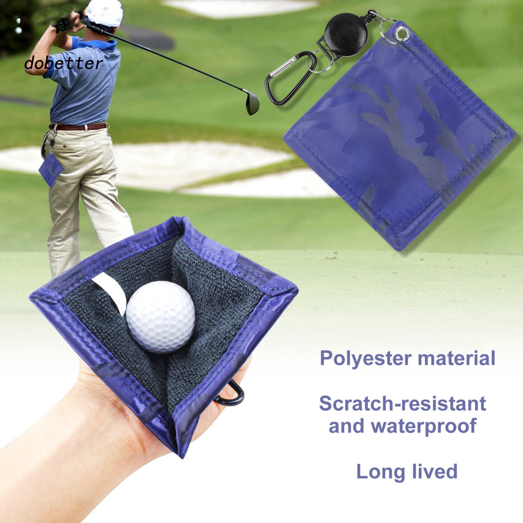  高爾夫用品高爾夫球桿毛巾高級高爾夫球桿清潔毛巾,帶登山扣夾柔軟高吸水性高爾夫球桿抹布,適合高爾夫愛