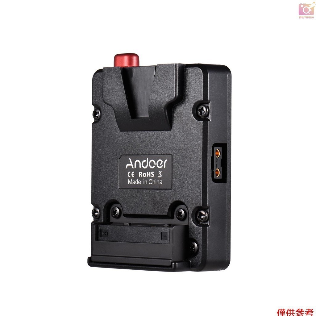 Andoer Mini Nano V-lock mount 電池電源板帶 U 型掛架的電池扣,用於 Mini V-mou