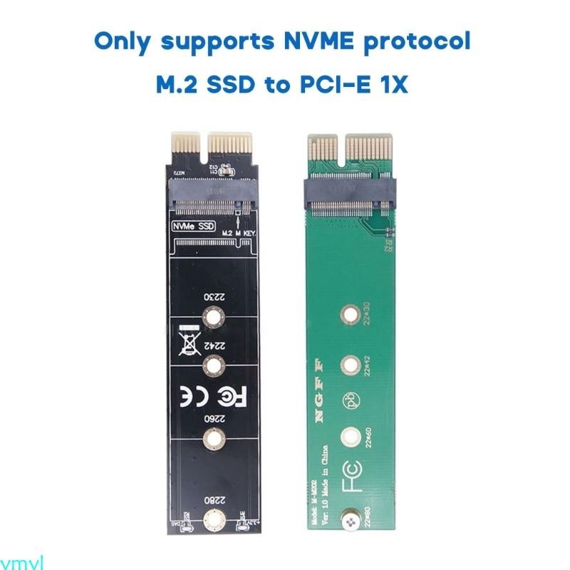 Ymyl PCI-e 轉 M 2 NVMe PCIE X1 適配器 M 2 NVMe SSD 轉 PCI-e 擴展卡用於
