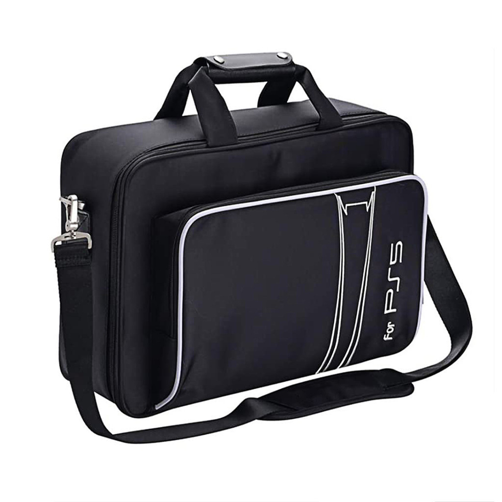 適用SONY索尼PS5背包遊戲機配件便攜主機包電源線單肩手提收納包