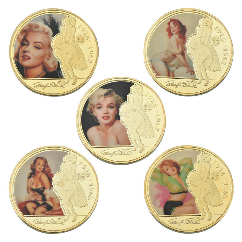 美國女星 夢露紀念幣 金屬硬幣 壓鑄金屬幣