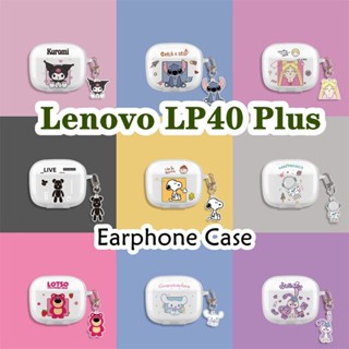 LENOVO 適用於聯想 LP40 Plus 保護套 Kulomi Creative 透明軟矽膠耳機保護套