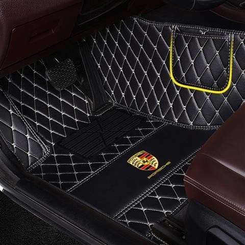 Porsche 地墊 OEM 5D 地墊 Cayenne Macan 718 911 地墊汽車地毯定制貼合皮革地墊全覆蓋