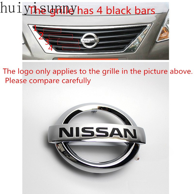 Hys Nissan 前格柵標誌標誌(原廠零件)Almera N17 2010-2013 navara