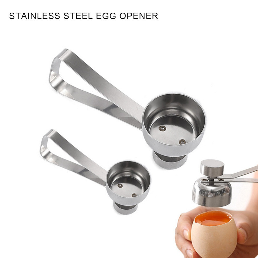 304不鏽鋼創意彈力敲蛋器 家用雞蛋開蛋器 敲切割器 糯米蛋 廚房工具