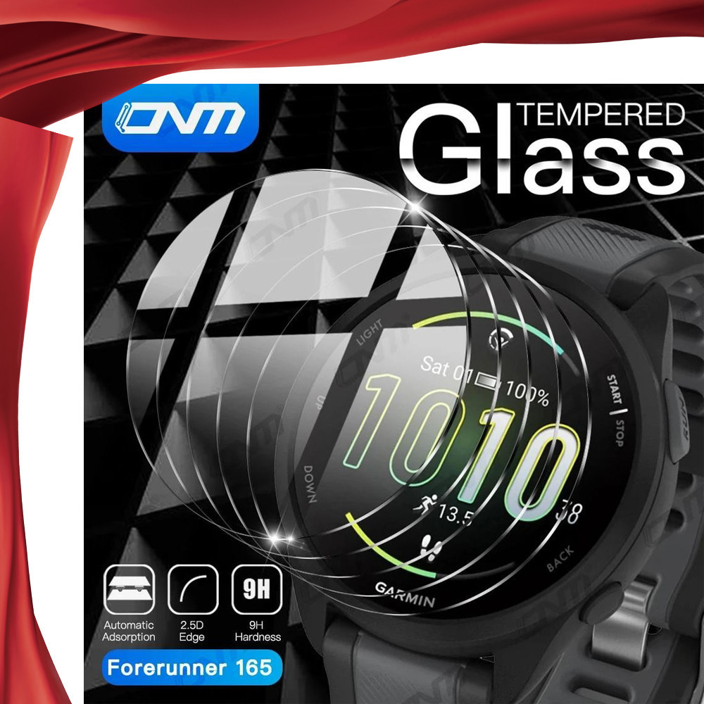 Garmin Forerunner 165音樂貼膜9H鋼化玻璃透明貼膜Garmin Forerunner 165音樂屏幕