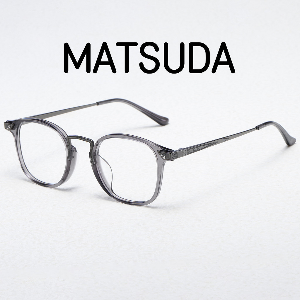 【Ti鈦眼鏡】松田MATSUDA 新品2808H 純鈦眼鏡框 超輕板材眼鏡架男女復古