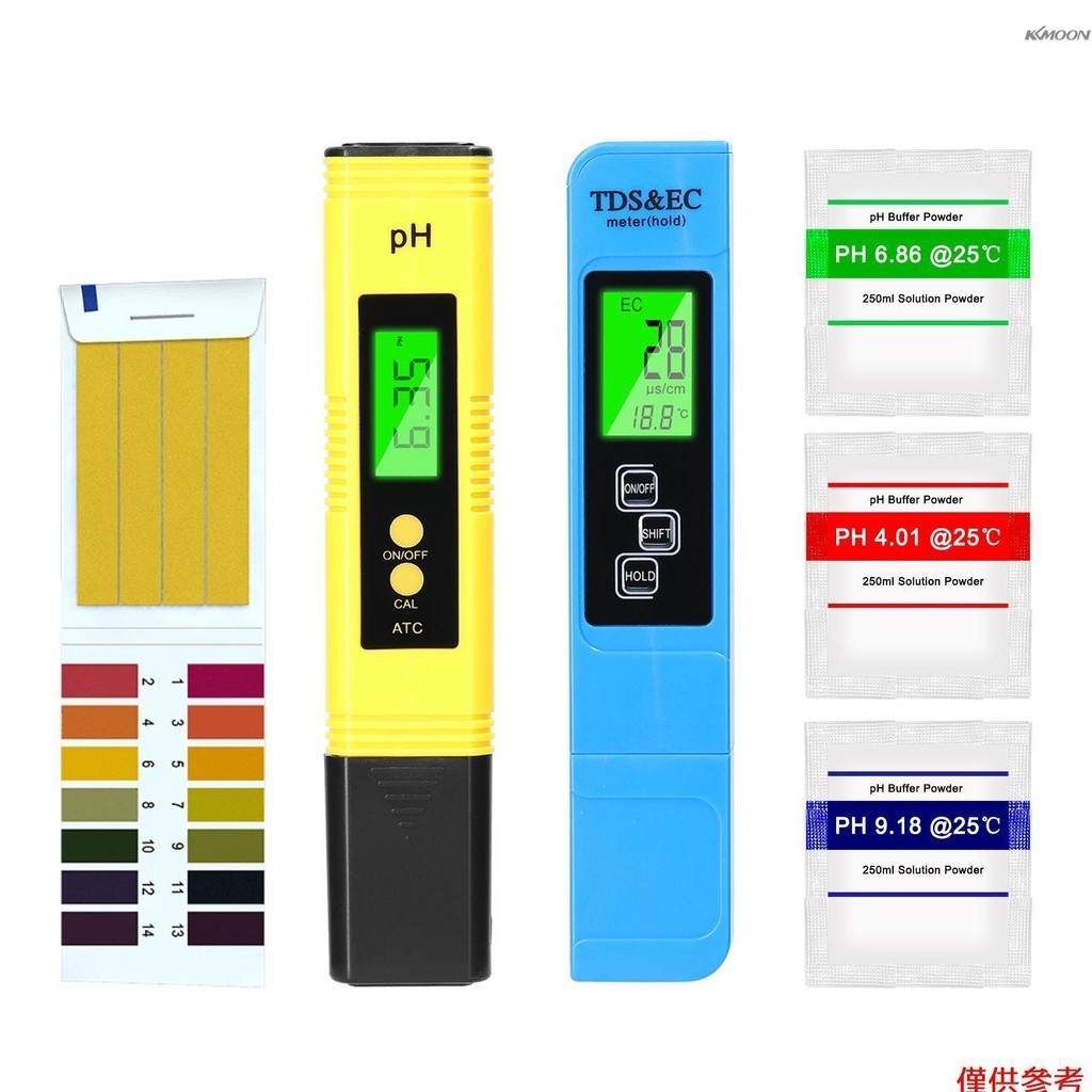 專業ph測試儀tds/ec測試筆多功能水ph測試工具套裝手持水檢測設備套件