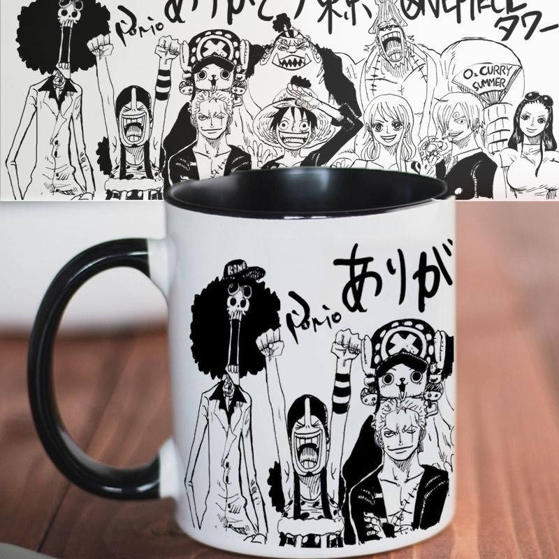 [特價]海賊王手繪紀念馬克杯喝水杯陶瓷咖啡杯子情侶男女家用辦公室禮物
