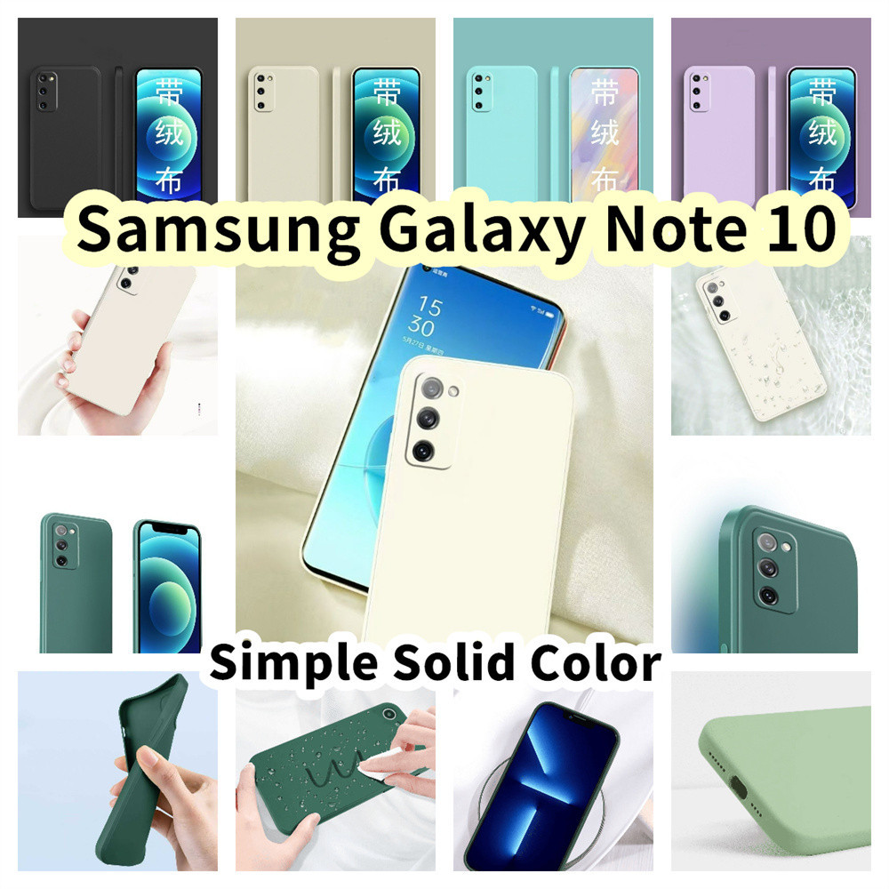 SAMSUNG 【Case Home】適用於三星 Galaxy Note 10 矽膠全保護殼防污彩色手機殼保護套