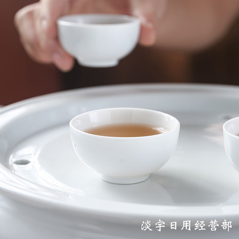 【重磅推出】潮汕功夫茶具三才蓋碗純白大中小號新骨瓷泡茶碗迷你試茶敬茶陶瓷