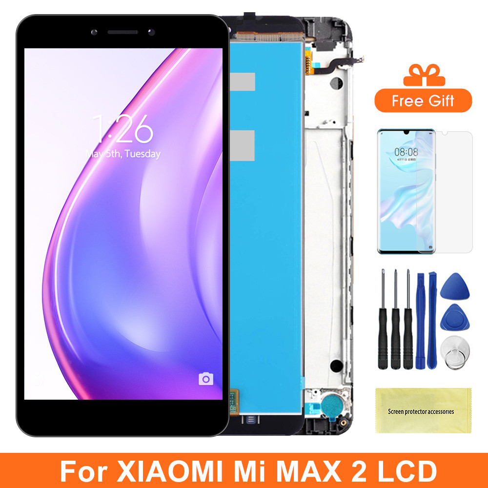 XIAOMI MI 6.44" Max 2 顯示屏更換,適用於小米 Mi Max 2 MDE40 MDI40 LCD 顯