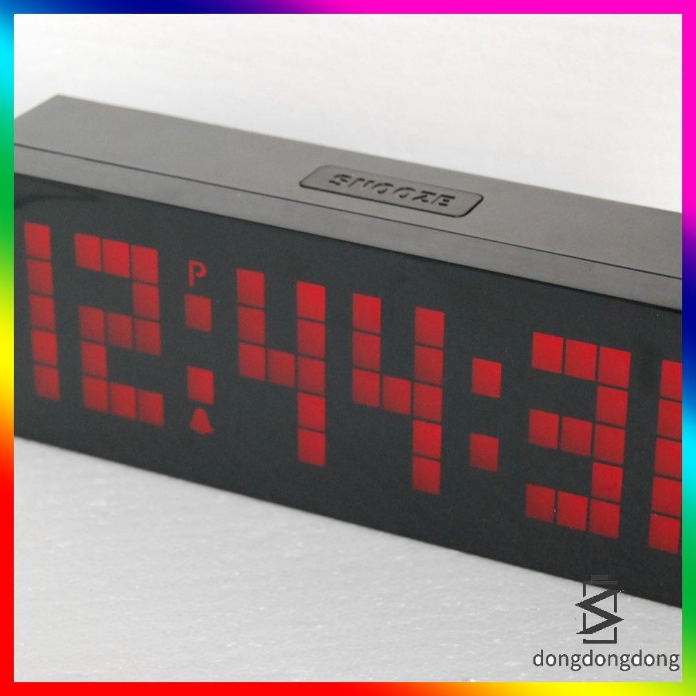 時鐘電子數位 LED 鬧鐘貪睡功能溫度顯示電子辦公桌檯鐘