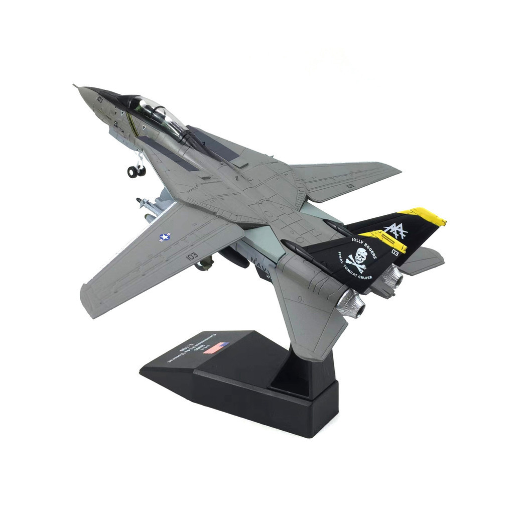 飛機模型1：100Nsmodel美國F-14雄貓戰鬥機仿真合金飛機模型成品收藏