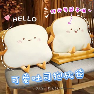 JH現貨 吐司抱枕毯子兩用辦公室午睡神器汽車靠枕座椅墊客廳沙發生日禮物沙發靠枕 抱枕被子兩用 辦公室午睡 暖手枕頭