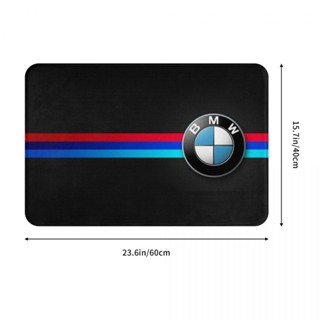 新款 BMW Logo (5) 浴室法蘭絨地墊 廁所衛生間防滑腳墊 茶几門口吸水地墊 速乾進門地毯 客廳沙發臥室洗手間地