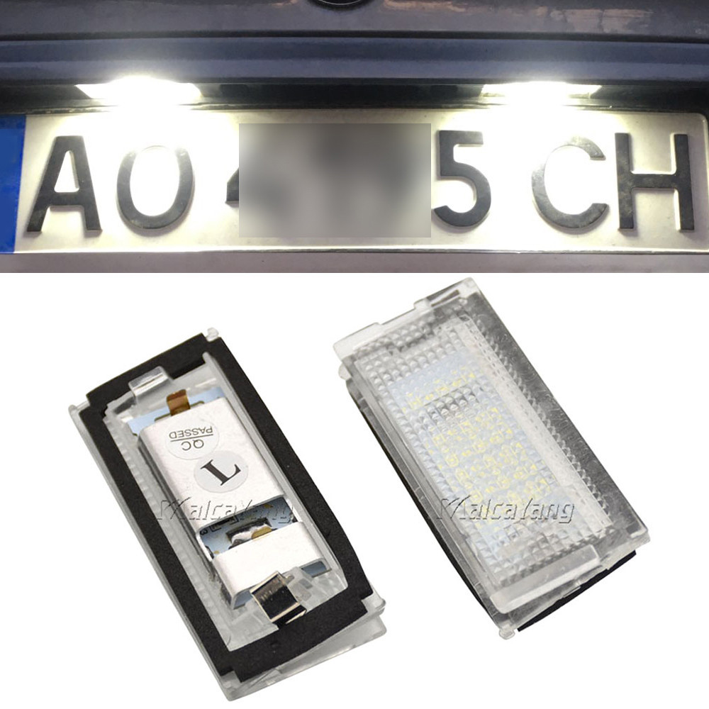BMW 【質量保證】2 件 LED 牌照燈 LED Canbus 汽車尾燈白色 LED 燈泡適用於寶馬 3er E46