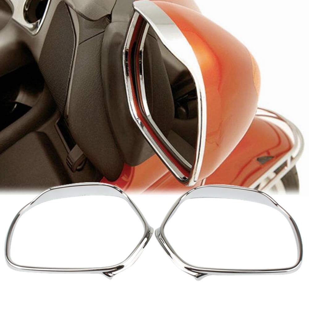 HONDA 摩托車配件鍍鉻後視鏡後視鏡裝飾罩適用於本田 GOLDWING GL1800 2001-2017