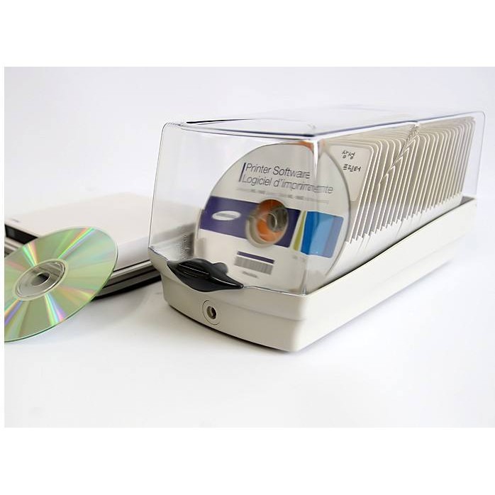 超實用# 安尚actto CDC-50K 50片裝CD光盤收納盒CD/DVD碟片包防盜鎖標籤貼