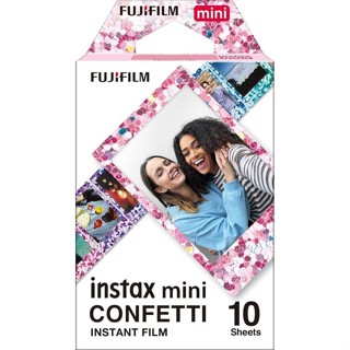 FUJIFILM富士instax mini卡通拍立得底片/ Confetti繽紛亮片/ 1盒組(10張) eslite誠品