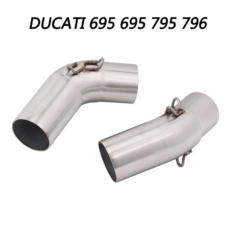 熱賣 適用於杜卡迪DUCATI 695 696 795 796改裝排氣管中段連接管