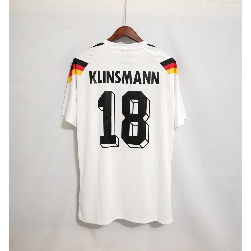 1990 年德國高品質定制 T 恤,適用於家庭復古足球球衣 MATTHAUS,KLINSMANN