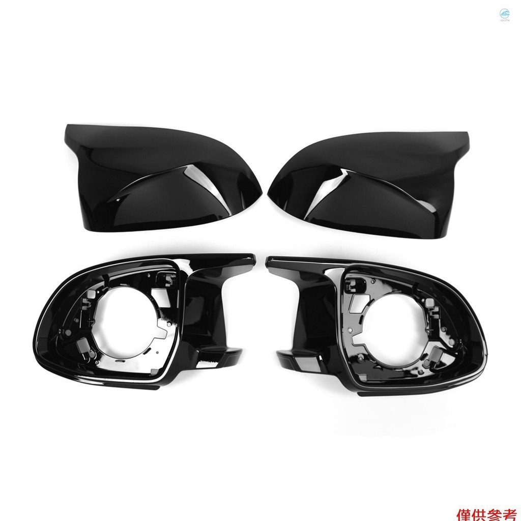 Crtw 4PCS 汽車後視鏡蓋套件更換適用於 BMW X3 G01 X4 G02 X5 G05 X6 G06 X7 G