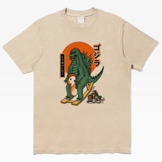 Godzilla Play 中性短袖T恤 7色 怪獸哥吉拉服飾日本遊戲趣味禮物潮T班服團體服日文寬鬆男裝女裝 潮T 男女