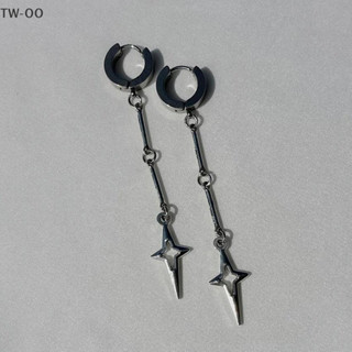 Renqingtw Gothic Jewelry Cross Star Drop Earrings Punk Ch 拼接