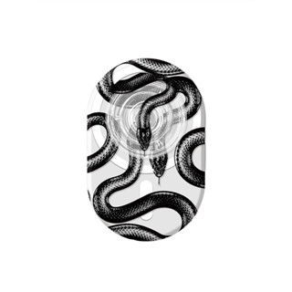 Magsafe強磁啪嗒磁吸手機支架少女泡泡氣囊摺疊伸縮新 霸氣黑蛇王