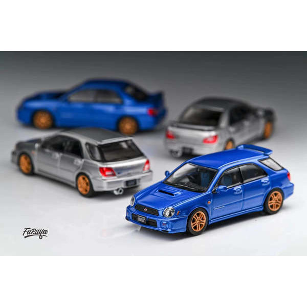 Furuya 1:64斯巴魯Subaru翼豹Impreza WRX7代STi蟲眼合金汽車模型