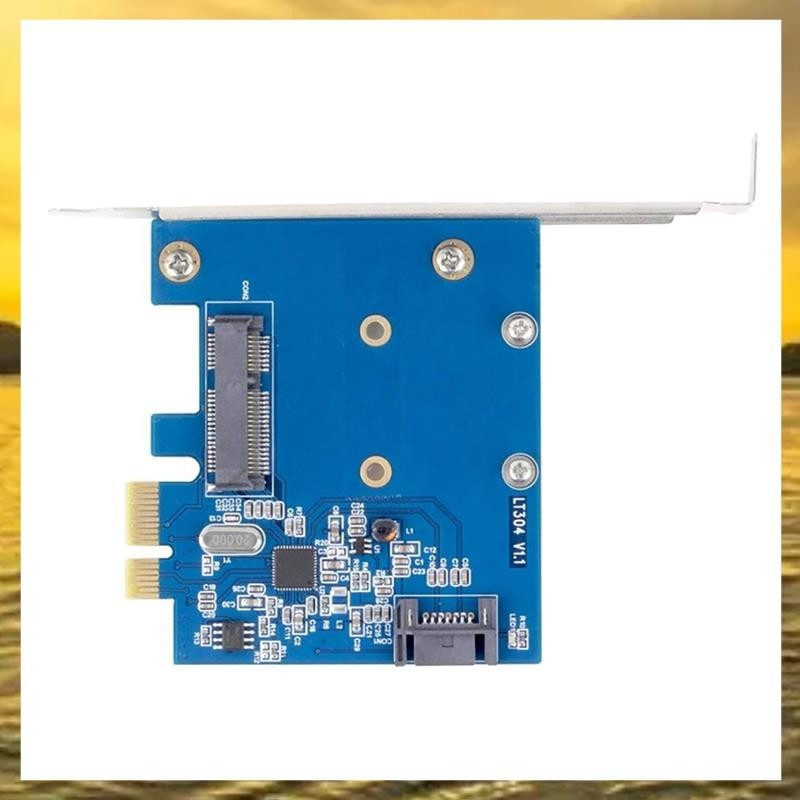 (Z I H F)台式機PCIe X1轉MSATA SSD SATA3.0組合擴展卡適配器