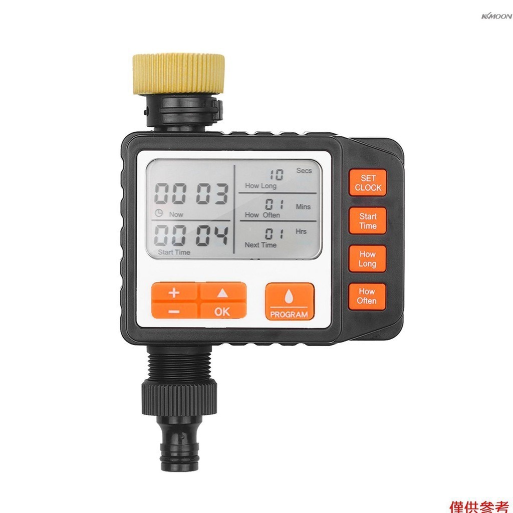 數字水定時器可編程戶外單出口自動開關水龍頭軟管定時器灌溉系統控制器帶手動模式 3 英寸大屏幕