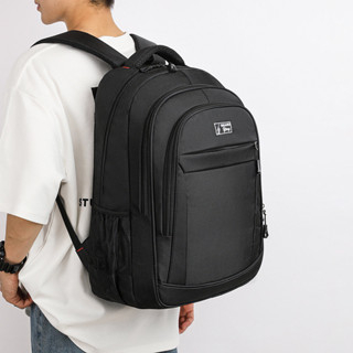 時尚簡約後背包大容量商旅休閒通勤雙肩背包簡約大容量背包